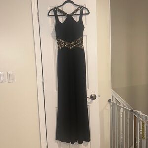 Elegant black and gold dress